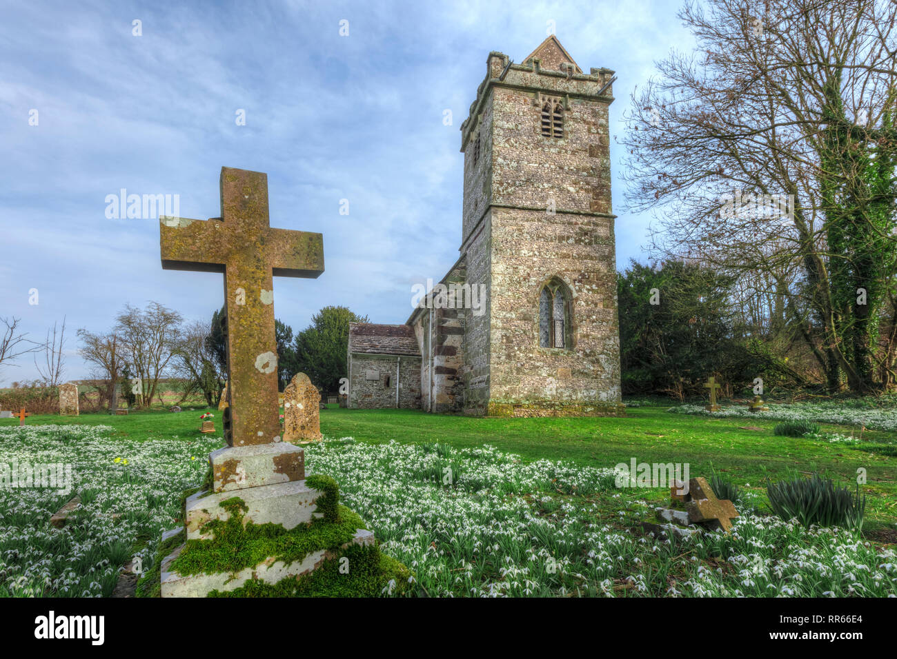 Tarrant Crawford, Santa María la Virgen, Dorset, Inglaterra, Reino Unido. Foto de stock