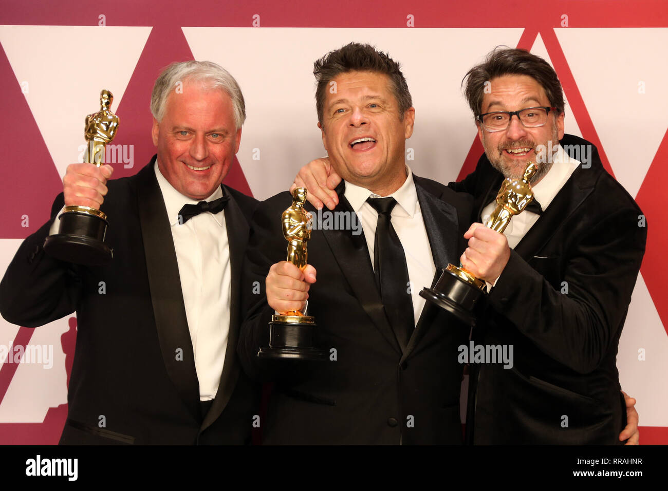 Hollywood California 24 De Febrero Pablo Massey Tim Cavagin John Casali En Los 91Âº Premios De