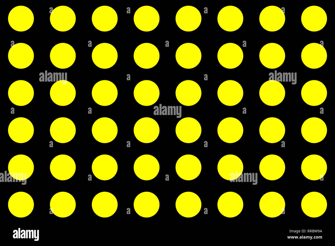 Círculos de color amarillo sobre fondo negro. Resumen Antecedentes.  Patrones perfecta Fotografía de stock - Alamy