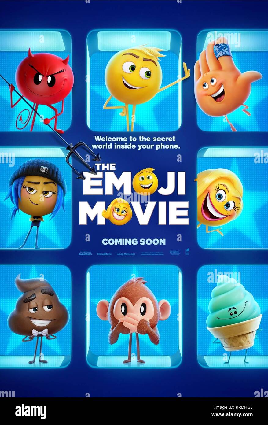 Cartel De La Pelicula La Pelicula Emoji 17 Fotografia De Stock Alamy