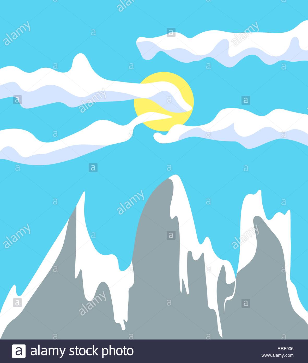 Cartoon Mountain Range Fotos e Imágenes de stock - Alamy