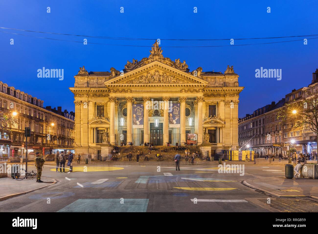 La Bolsa de Bruselas, Bruselas, Bélgica, Europa Fotografía de stock - Alamy
