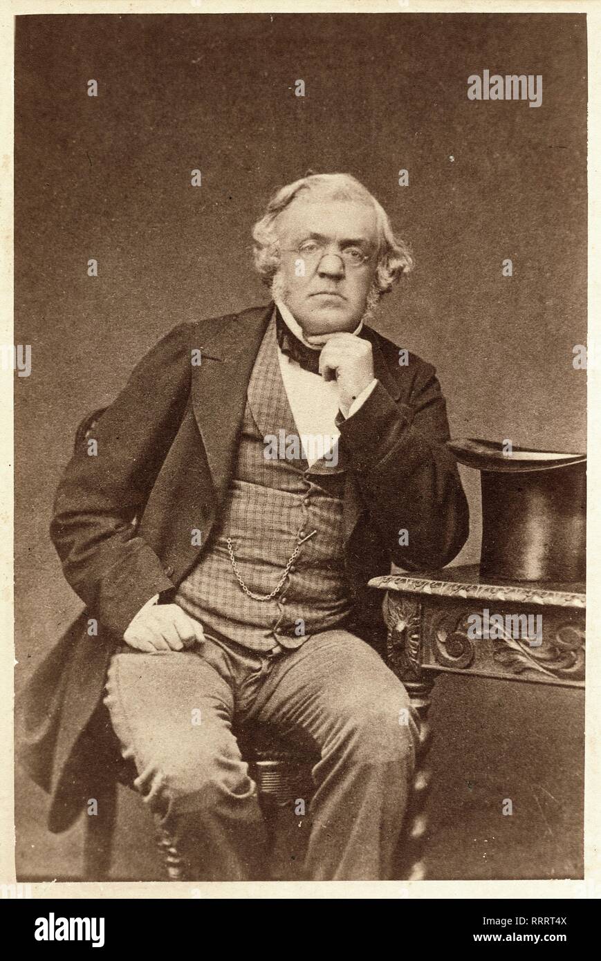 William Makepeace Thackeray, Mayo, 1863, por Cundall Downes & Co Foto de stock