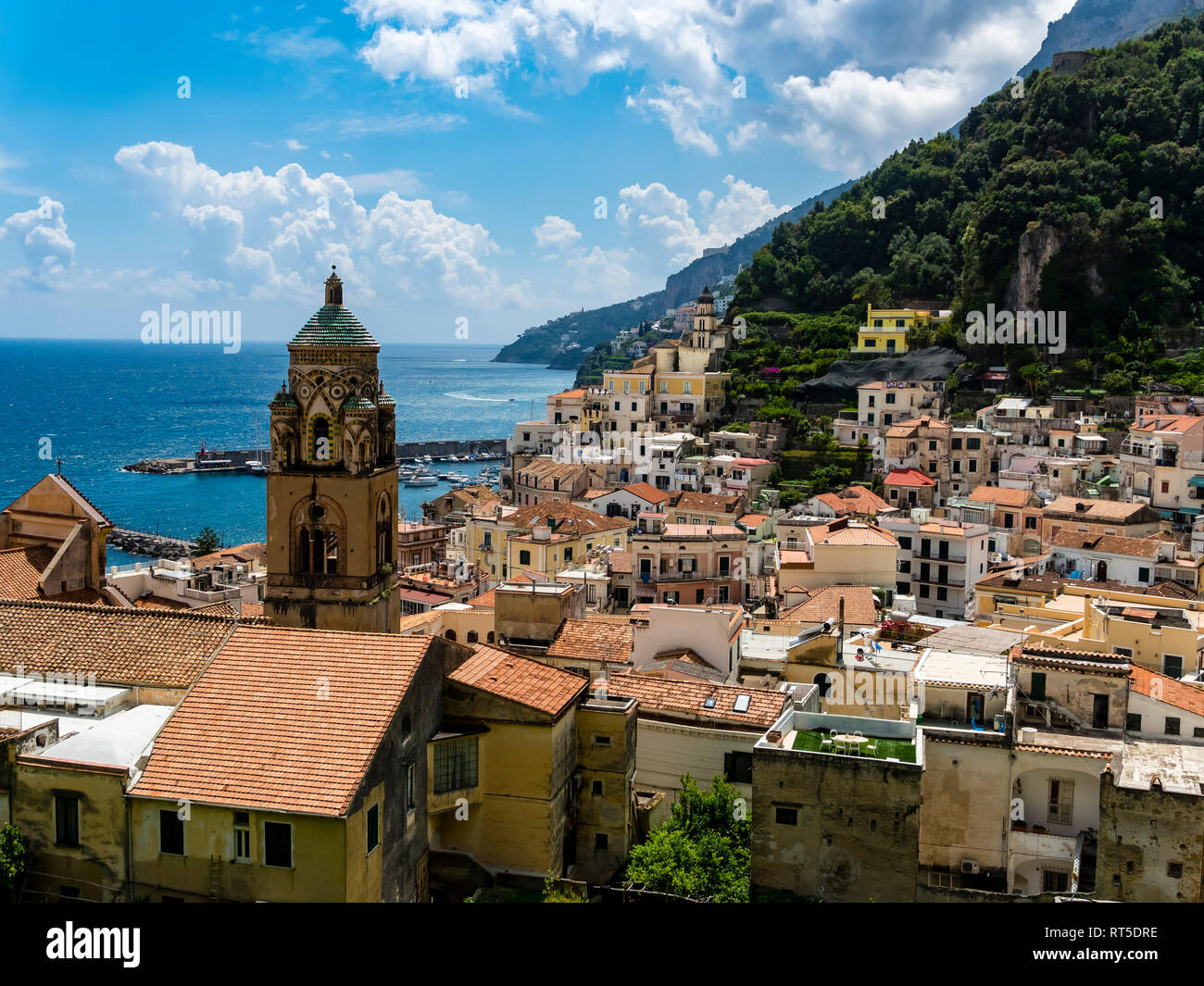 Italia, Campania, en la costa de Amalfi, la Península de Sorrento, Amalfi, la Catedral de Sant'Andrea Foto de stock