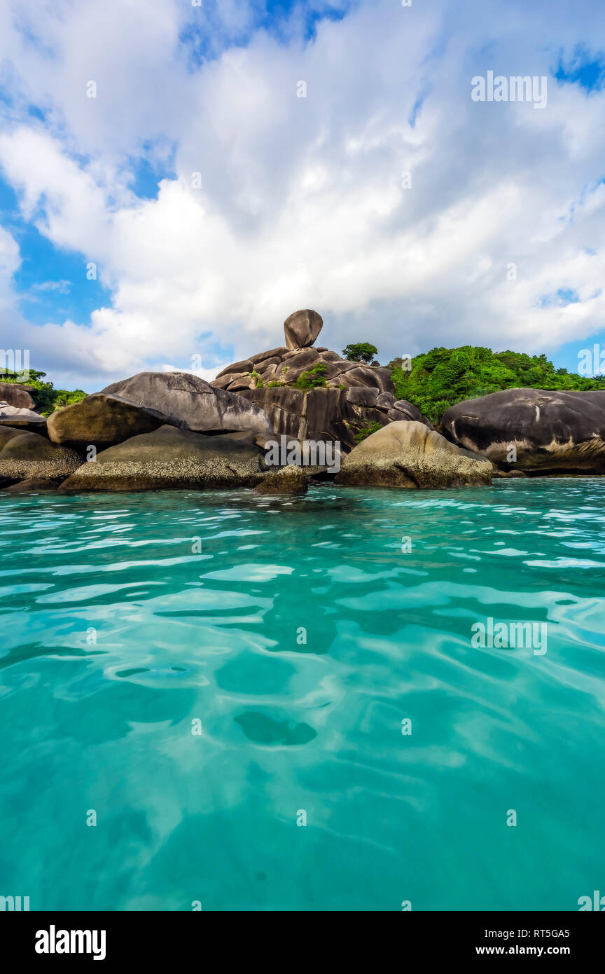 Tailandia, las islas Similan, Parque Nacional de Mu Ko Similan, Ko Similan Foto de stock