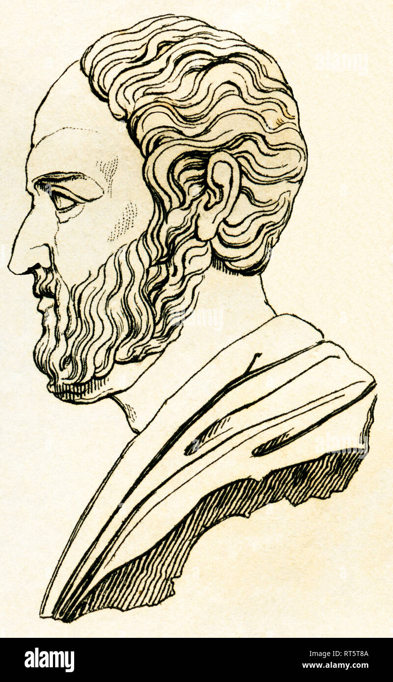 Grecia, Isócrates, el griego antiguo retórico, buhardilla orator, 436-338 AC., Copyright del artista no ha de ser borrado Foto de stock