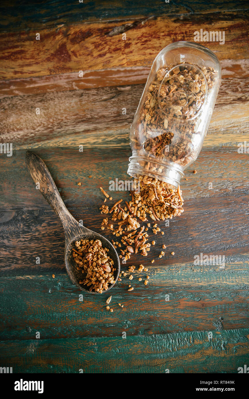 Calabaza crujiente granola Foto de stock