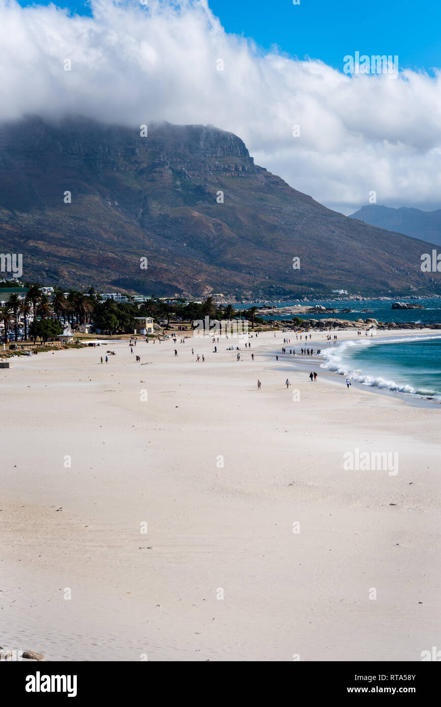 Caro apartamentos frente a la playa, Ciudad del Cabo, Sudáfrica Foto de stock