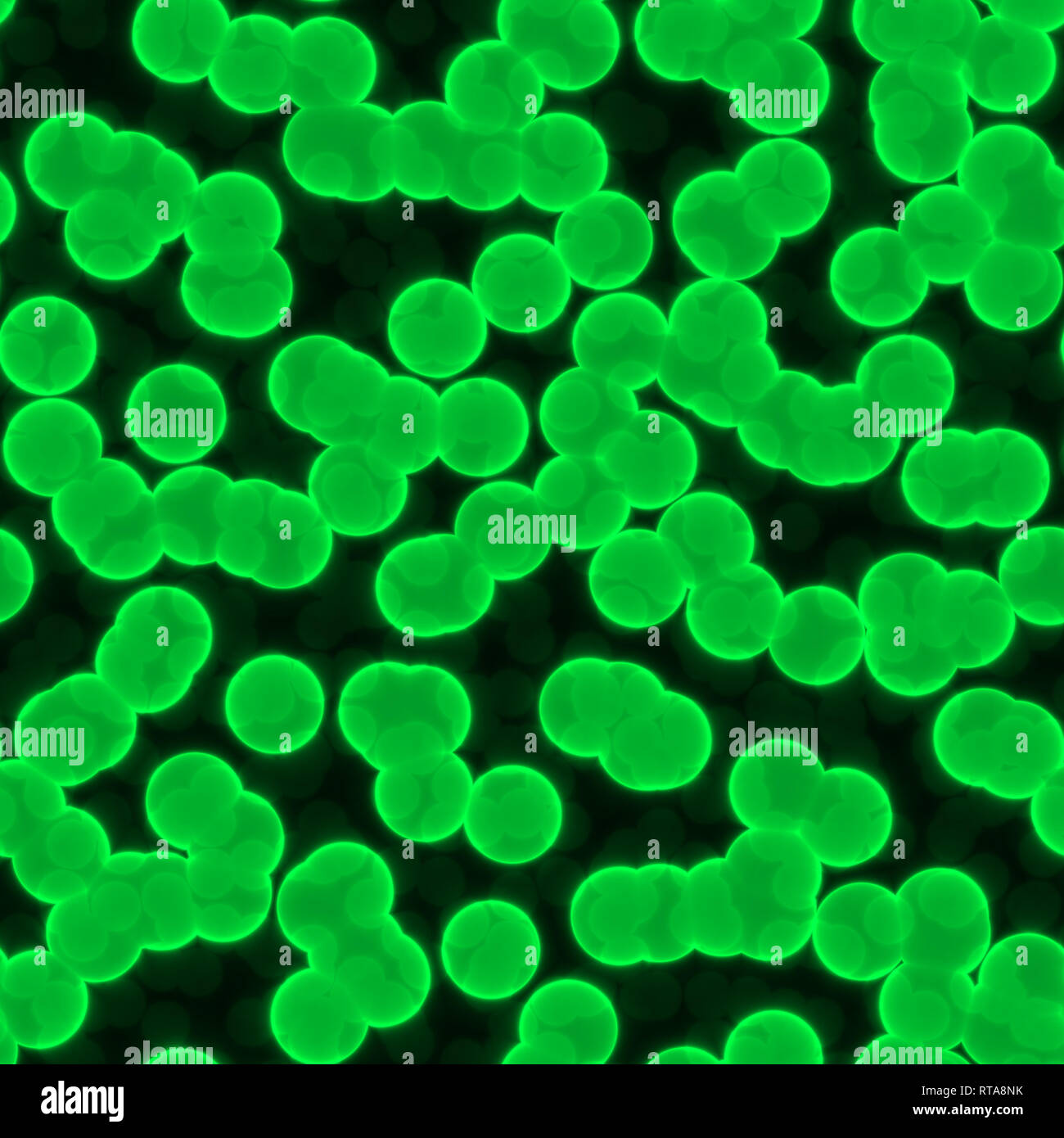 Resumen ilustración de clorofila células vegetales como patrón perfecta Foto de stock