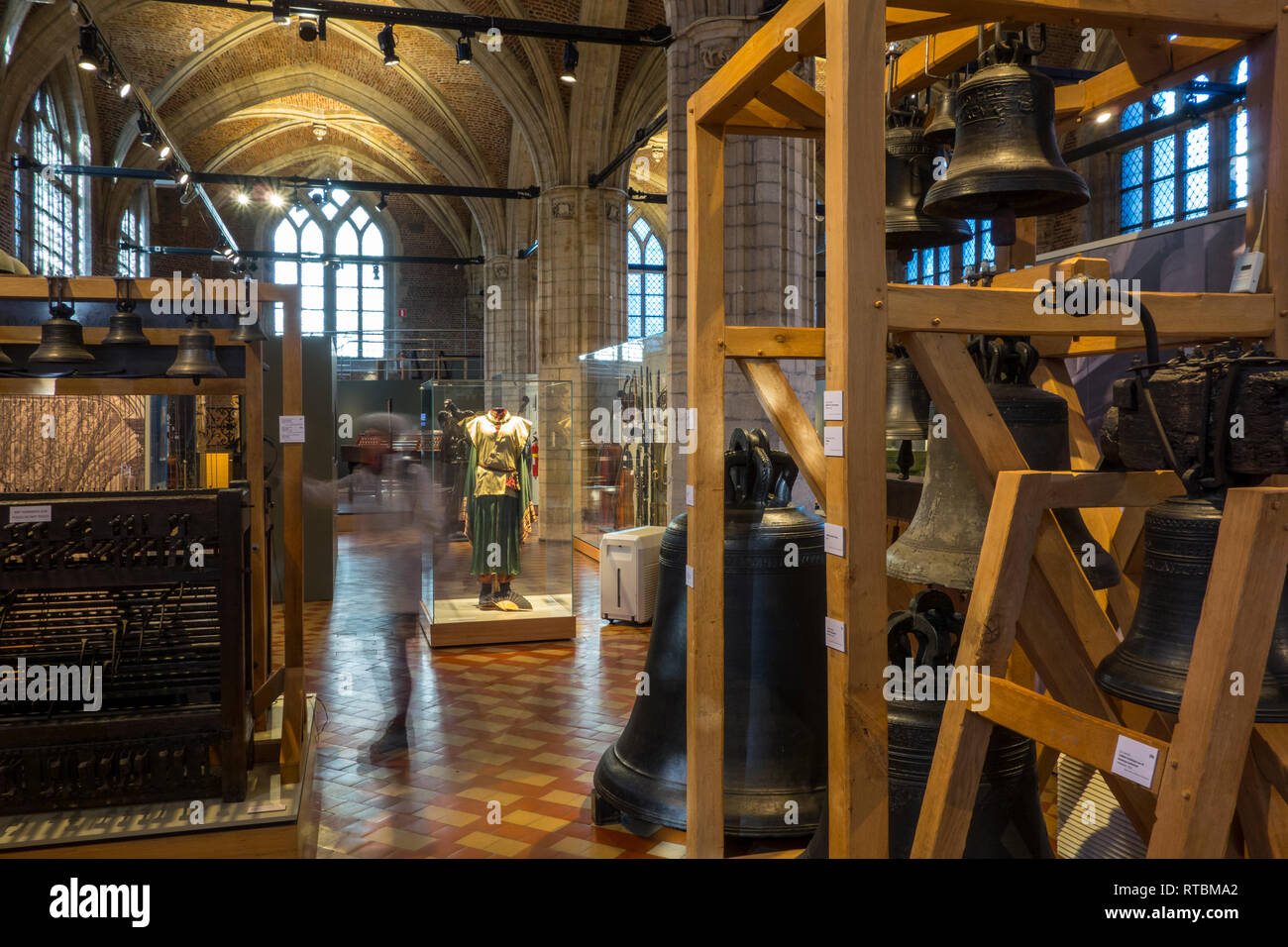 Vleeshuis / salón / carnicero carne House, antigua lonja ahora museo sobre instrumentos musicales en Antwerp, Bélgica. Foto de stock