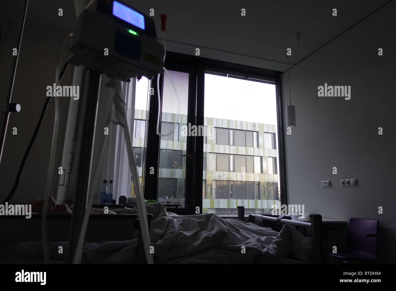 Paciente en Krankenhaus,Klinik Siloah,Hannover. Foto de stock