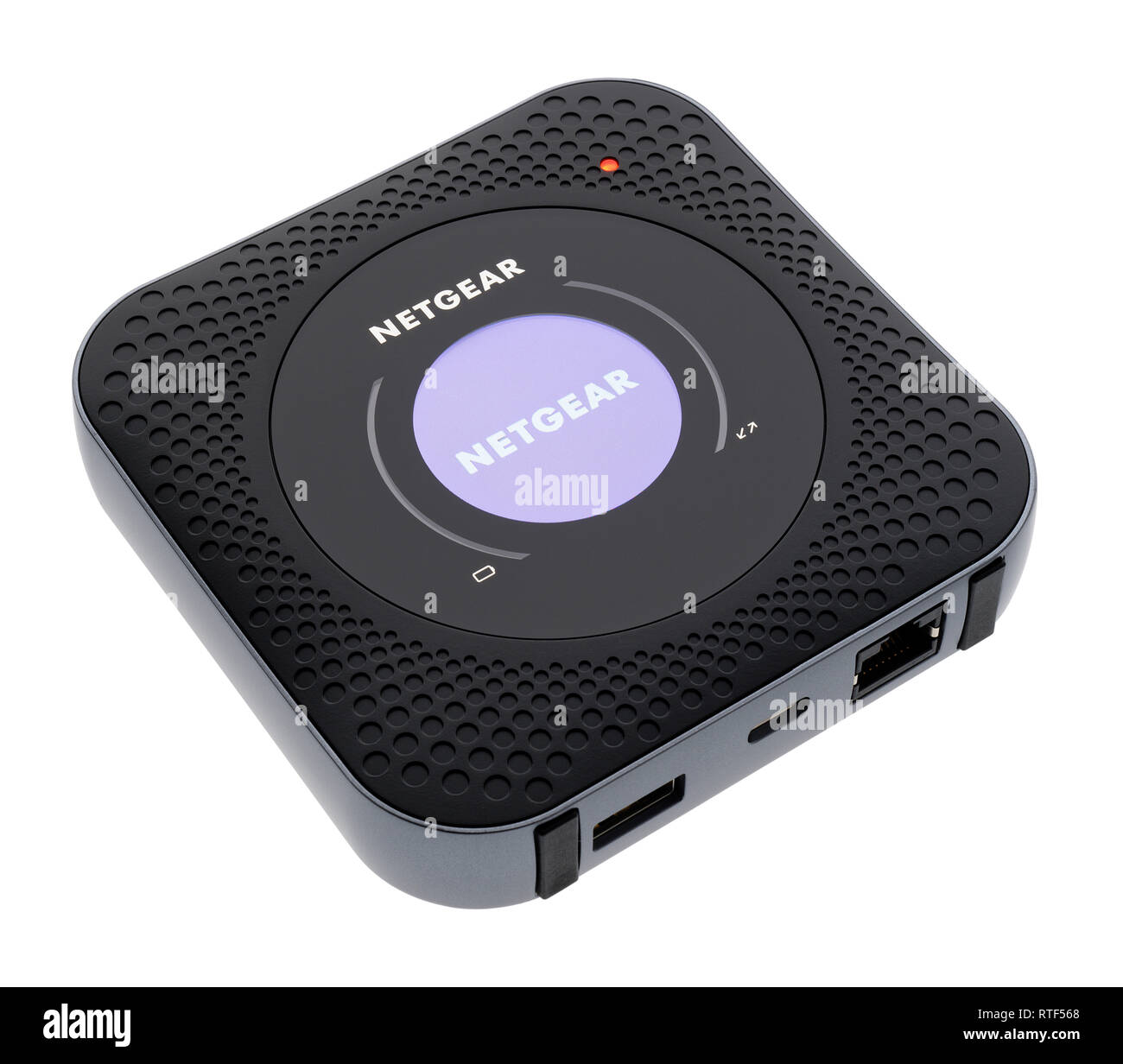 Router Netgear Nighthawk Mobile Hotspot. LTE mobile hotspot. Foto de stock