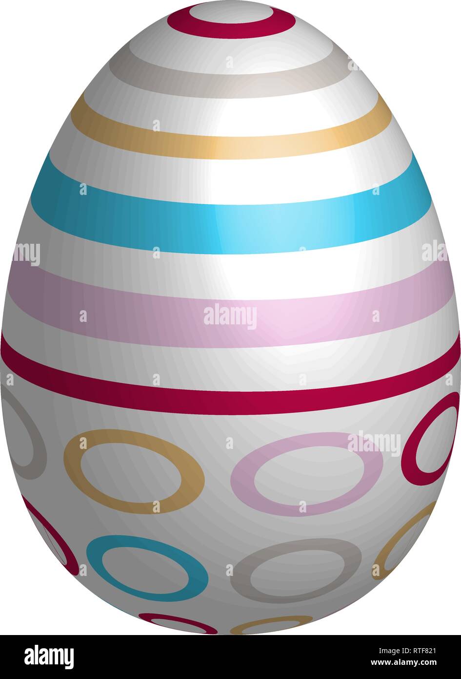 Huevo de pascua de plástico Imágenes vectoriales de stock - Alamy