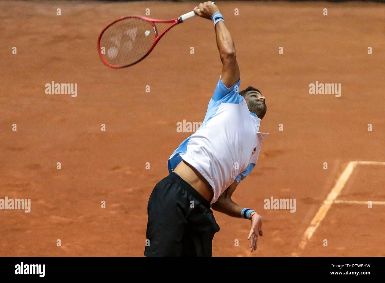 SP - Sao Paulo - 02/03/2019 - Brasil Open de tenis ATP 250 - Final dobles.  Federico Delbonis y Maximo Gonzalez fueron los campeones. Foto: Ale Cabral  / AGIF Fotografía de stock - Alamy