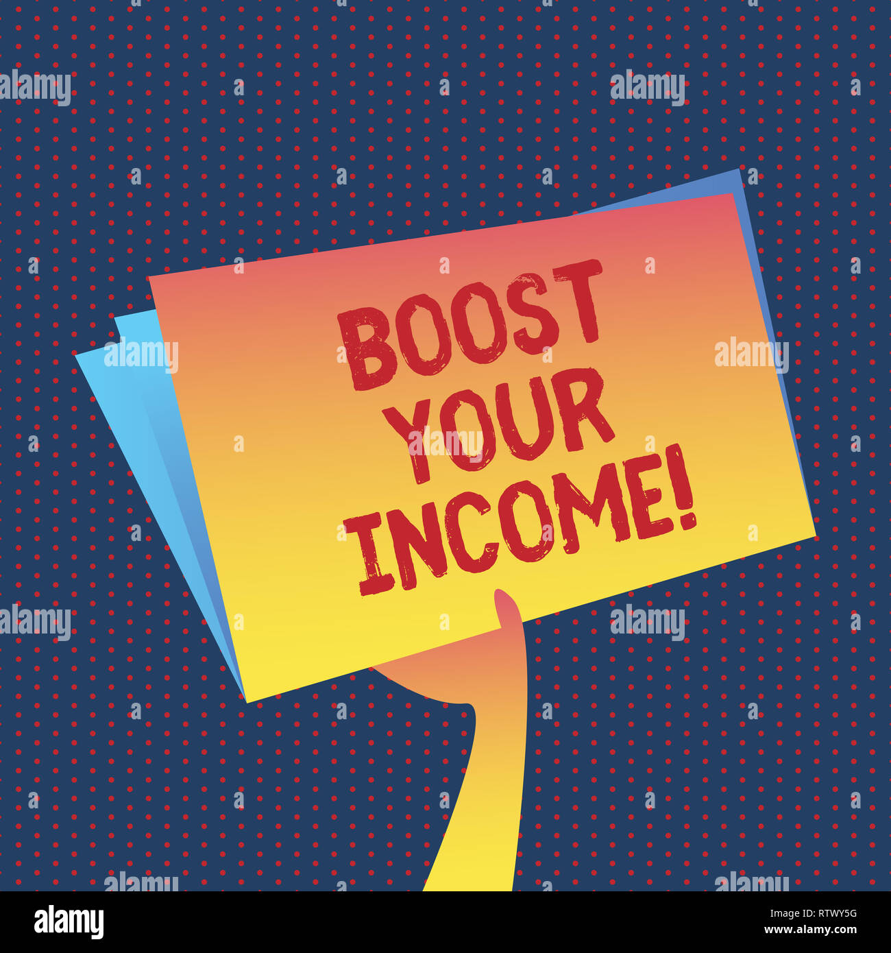 Texto de escritura incrementar tus ingresos. Concepto Significado mejorar  tu pago Freelancing trabajo a tiempo parcial Mejora Fotografía de stock -  Alamy