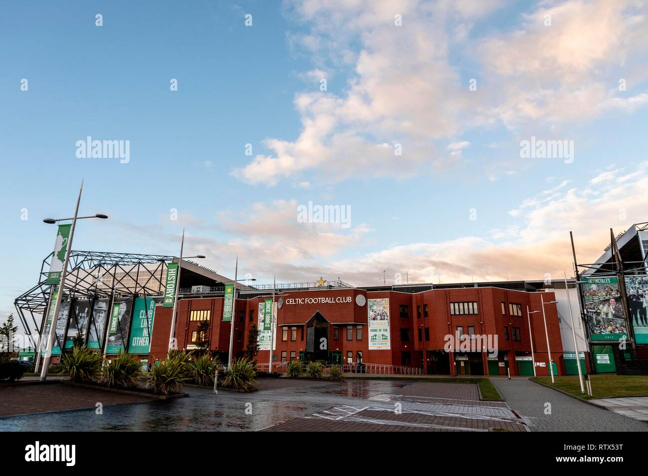 Celtic Park en Glasgow, Escocia, Reino Unido. 2.03.2019 Foto de stock