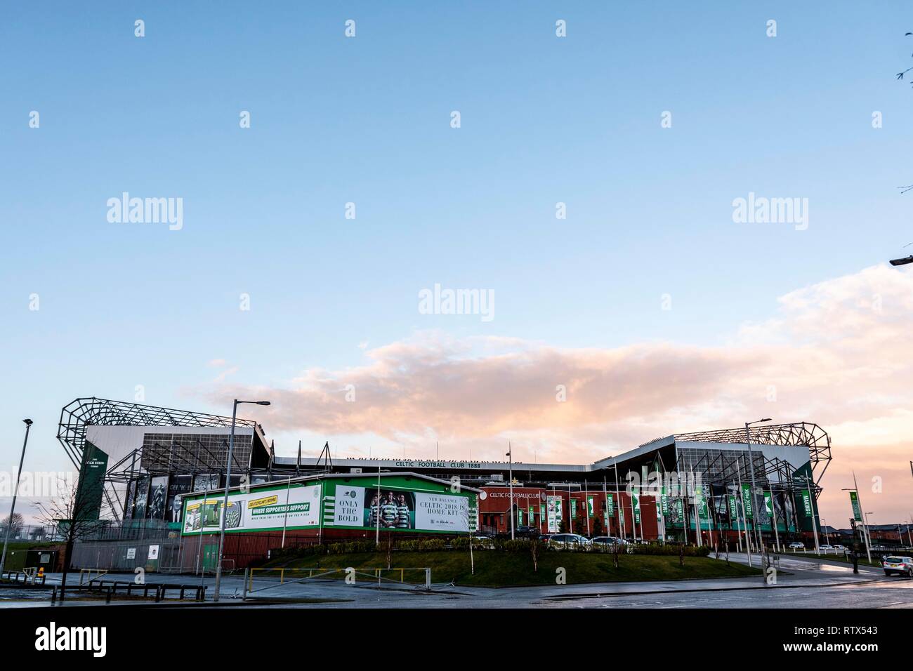 Celtic Park en Glasgow, Escocia, Reino Unido. 2.03.2019 Foto de stock