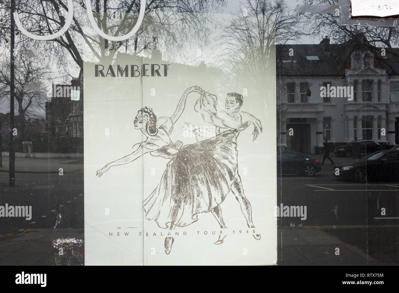 La ex Rambert Dance Company Chiswick Studios, Chiswick High Road, London, W4 Foto de stock