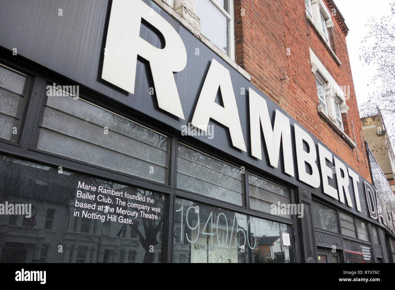 La ex Rambert Dance Company Chiswick Studios, Chiswick High Road, London, W4 Foto de stock