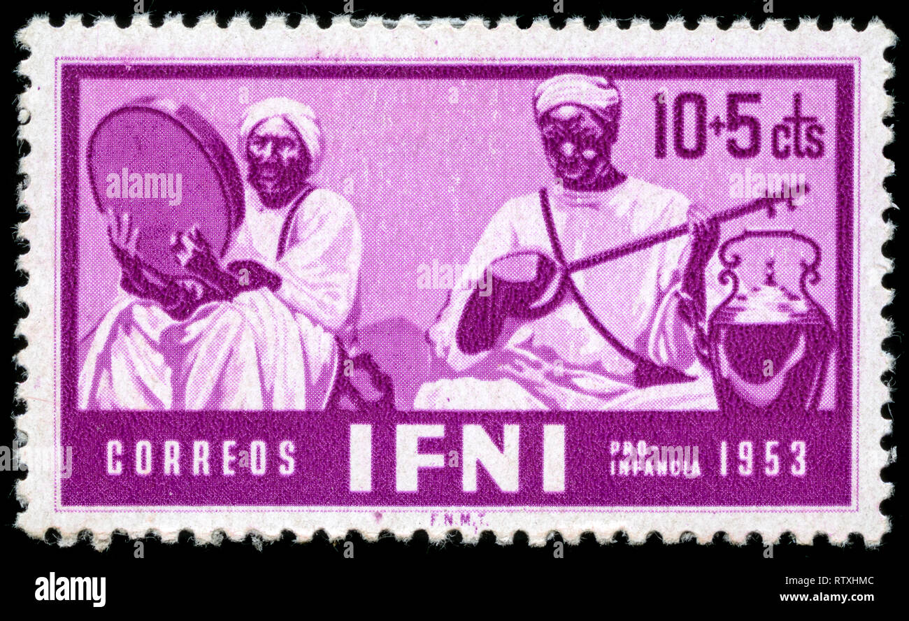 Sello de la antigua colonia española de Ifni emitió en 1953 Fotografía de  stock - Alamy