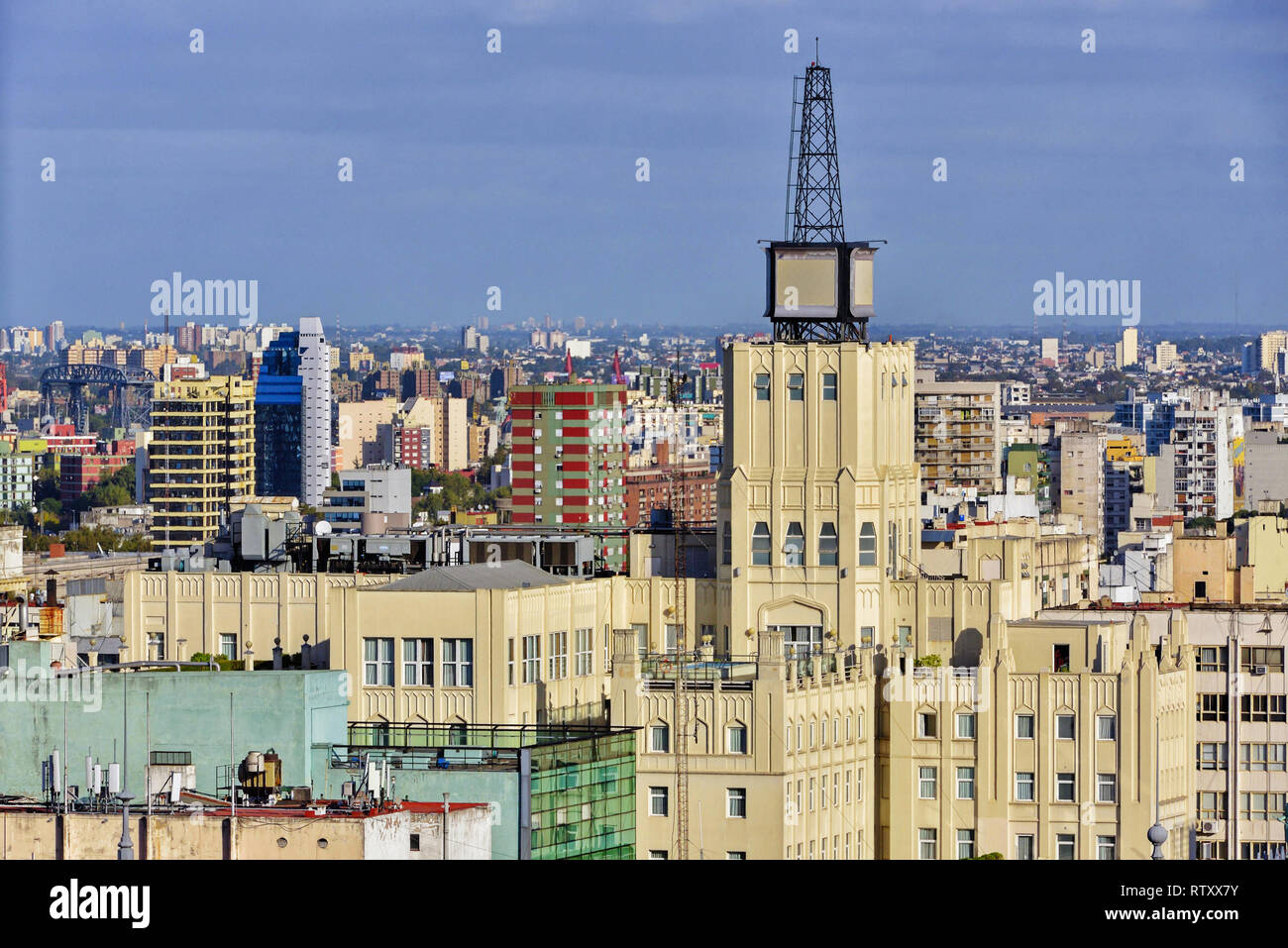 Día vista aérea de la ciudad de Buenos Aires, Argentina. Foto de stock