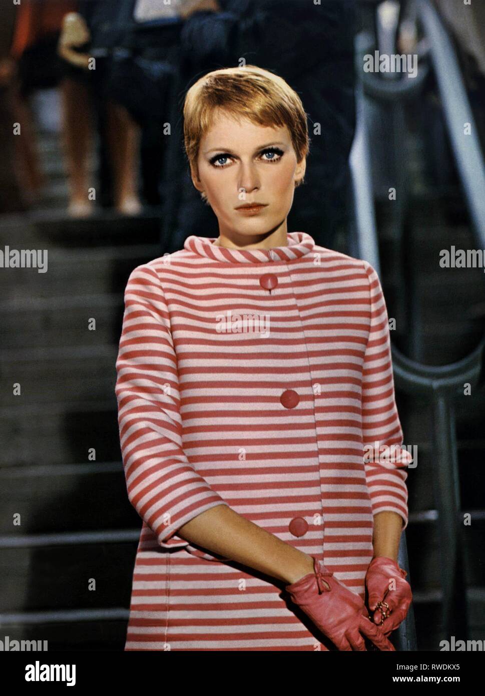 MIA Farrow, un dandy en aspic, 1968 Foto de stock