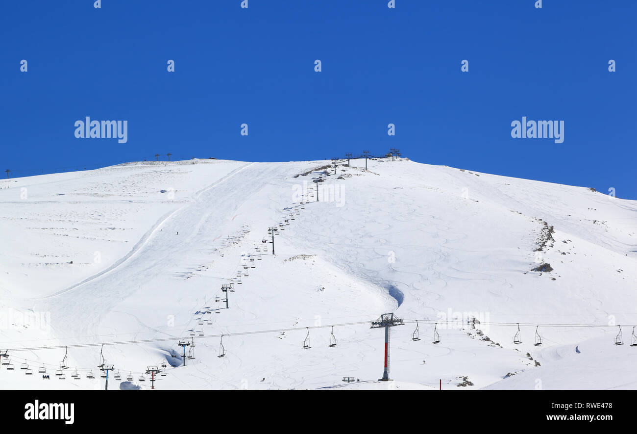 Temporada de esquí Líbano Foto de stock