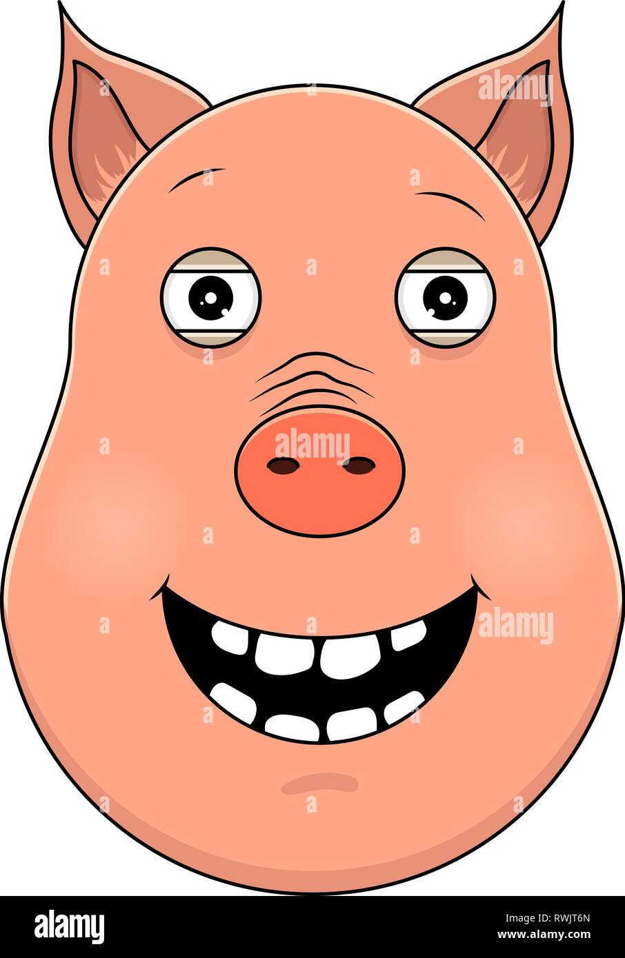 wallpapers Dibujos Kawaii De Animales Cerditos https www alamy es cabeza de cerdo feliz en el estilo de dibujos animados kawaii animal image239515325 html