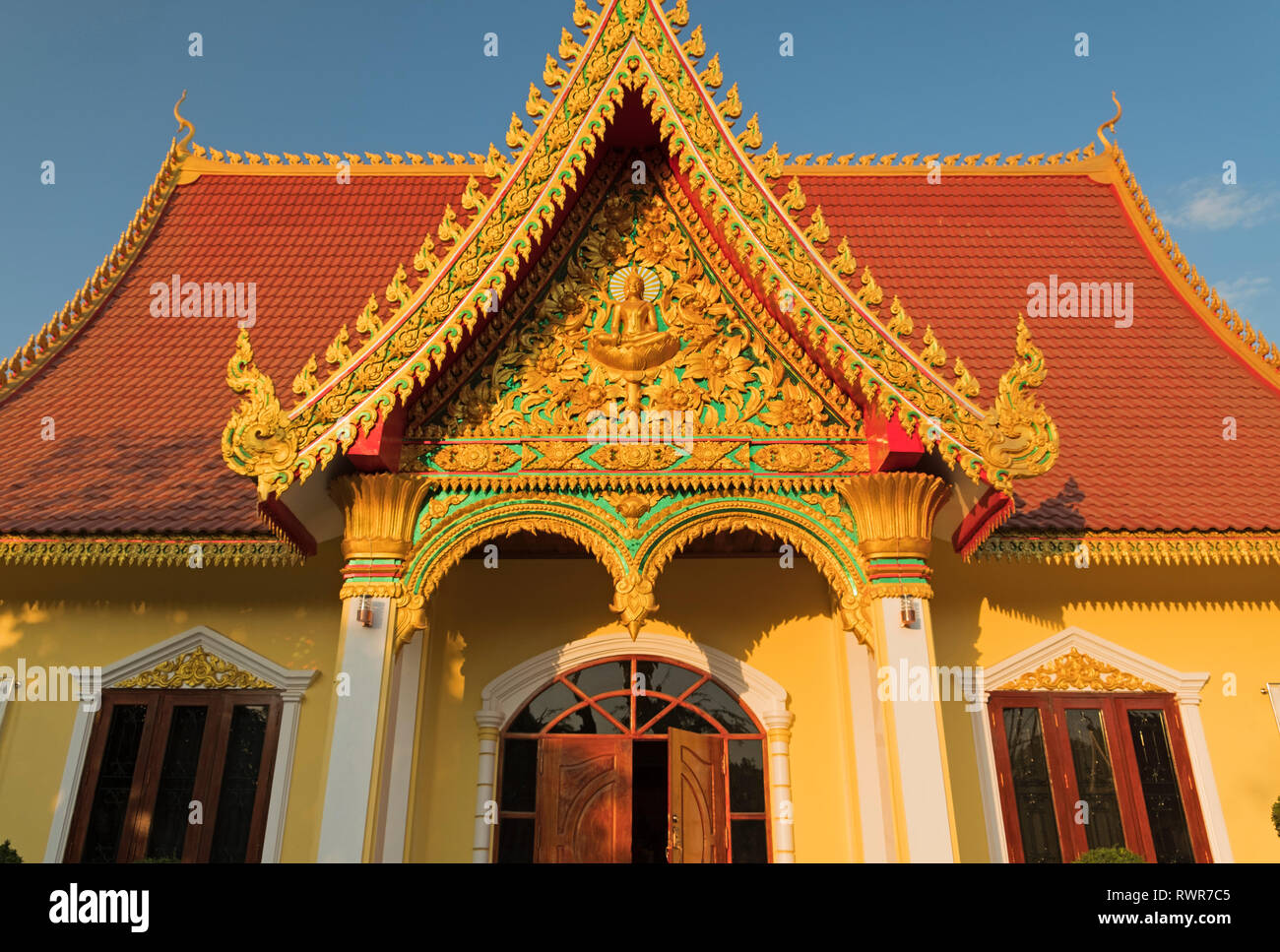 Wat Sisaket Vientiane en Laos Foto de stock