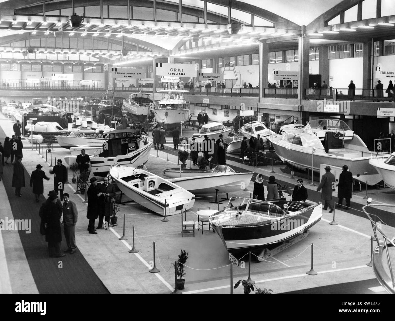 Génova International Boat Show, el Salone nautico internazionale di Genova, 1963 Foto de stock