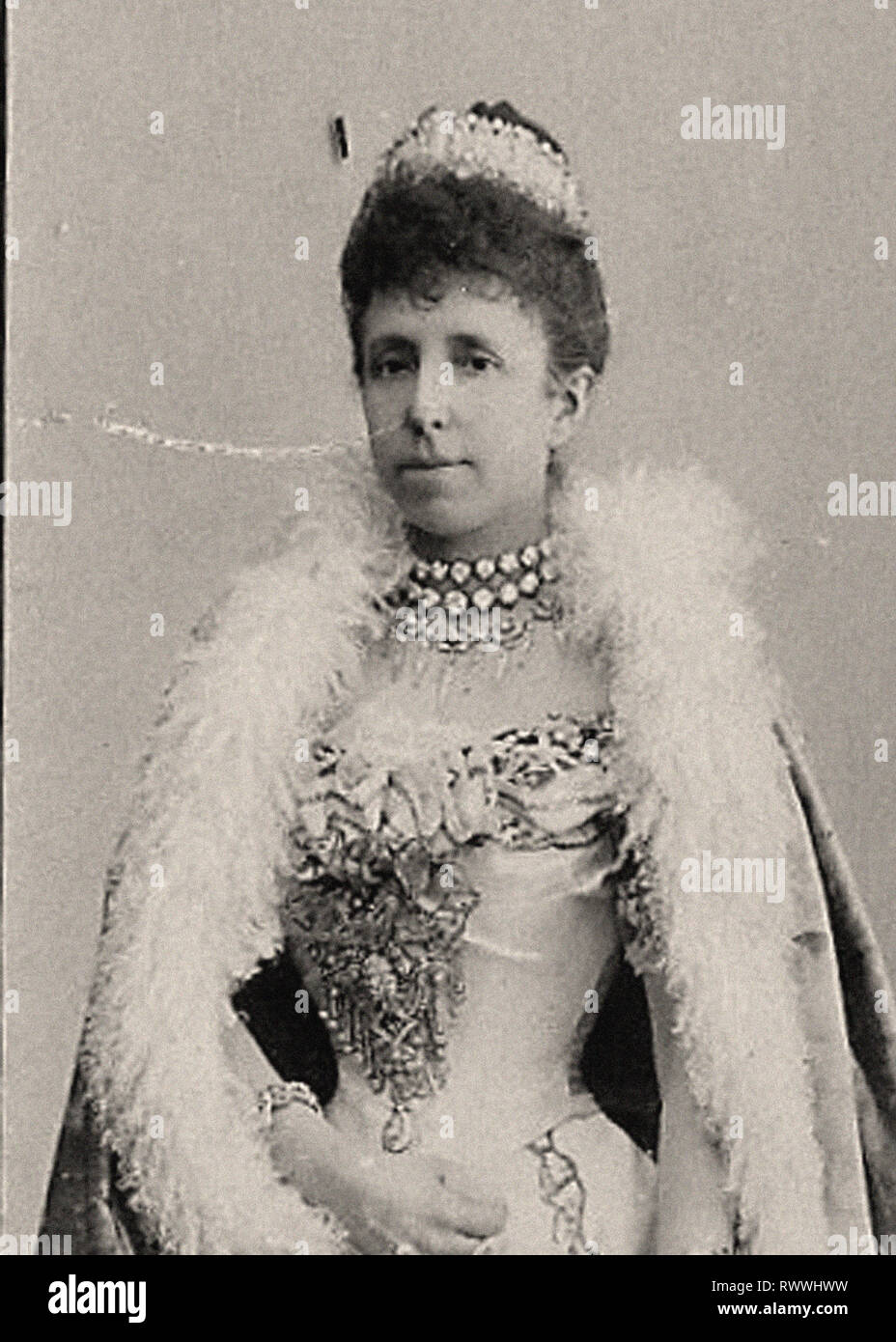 Retrato fotográfico de Marie-Christine , reine régente d'Espagne Foto de stock