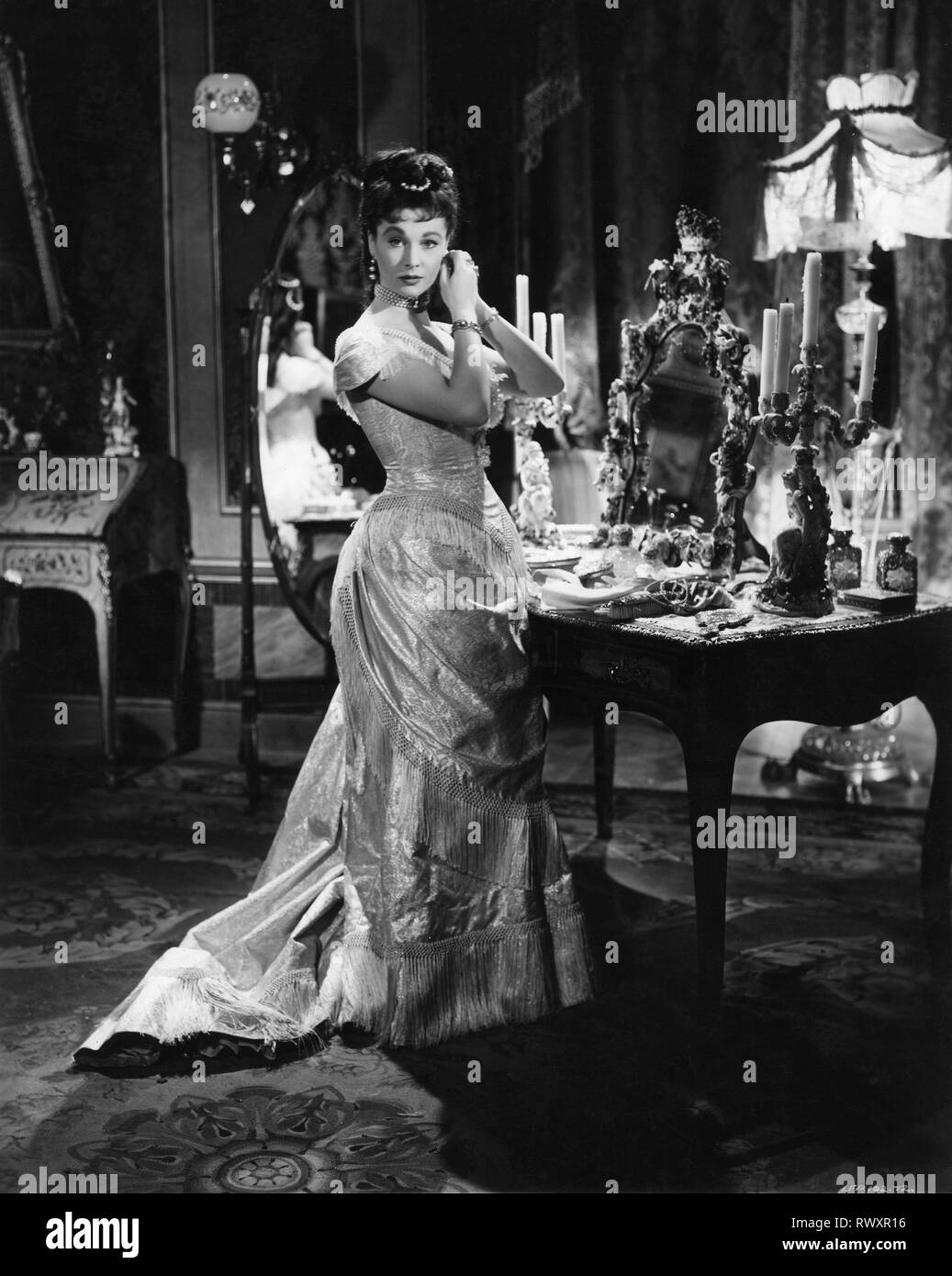 VIVIEN LEIGH como Ana Karenina retrato de longitud completa 1948 trajes