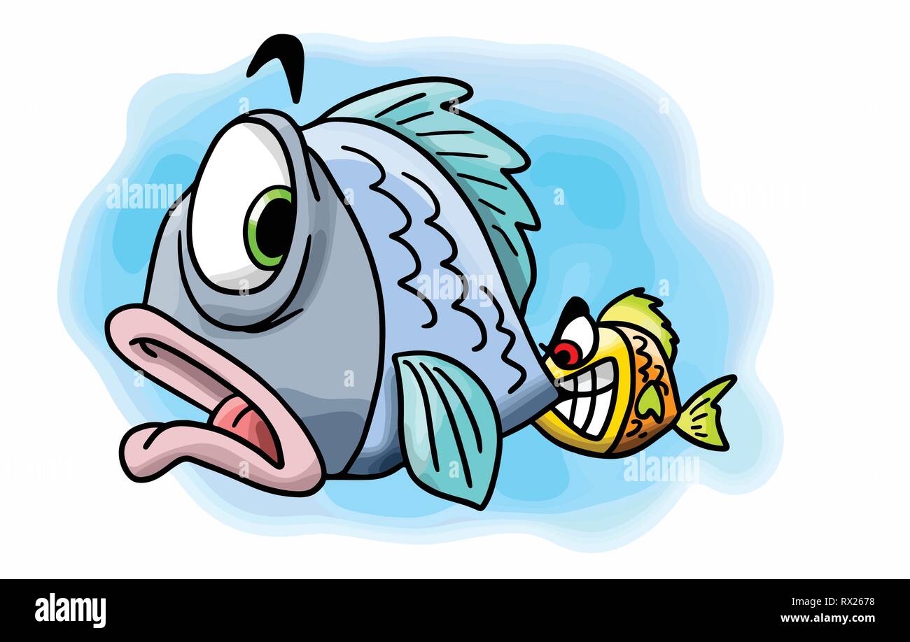 Pez de dibujos animados fotografías e
