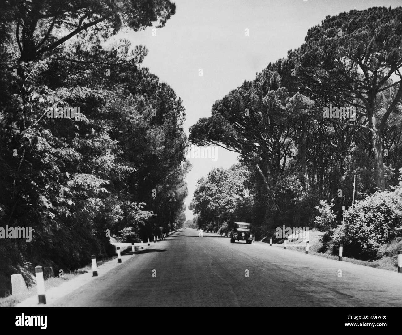 Europa, Italia, Toscana, tramo de la calle Aurelia, 1920-30 Foto de stock