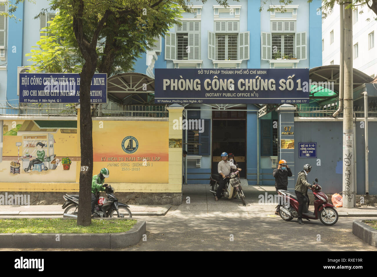 Notario Público en la ciudad de Ho Chi Minh, Vietnam Foto de stock