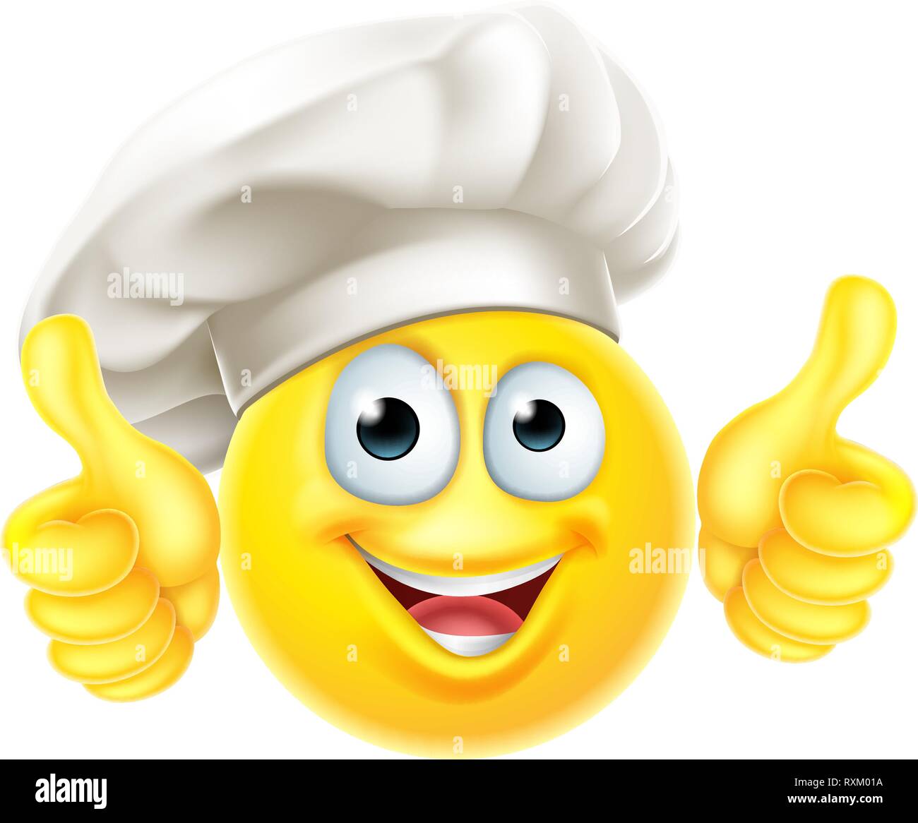 Emoji Chef Cartoon Thumbs Up Imagen Vector de stock Alamy