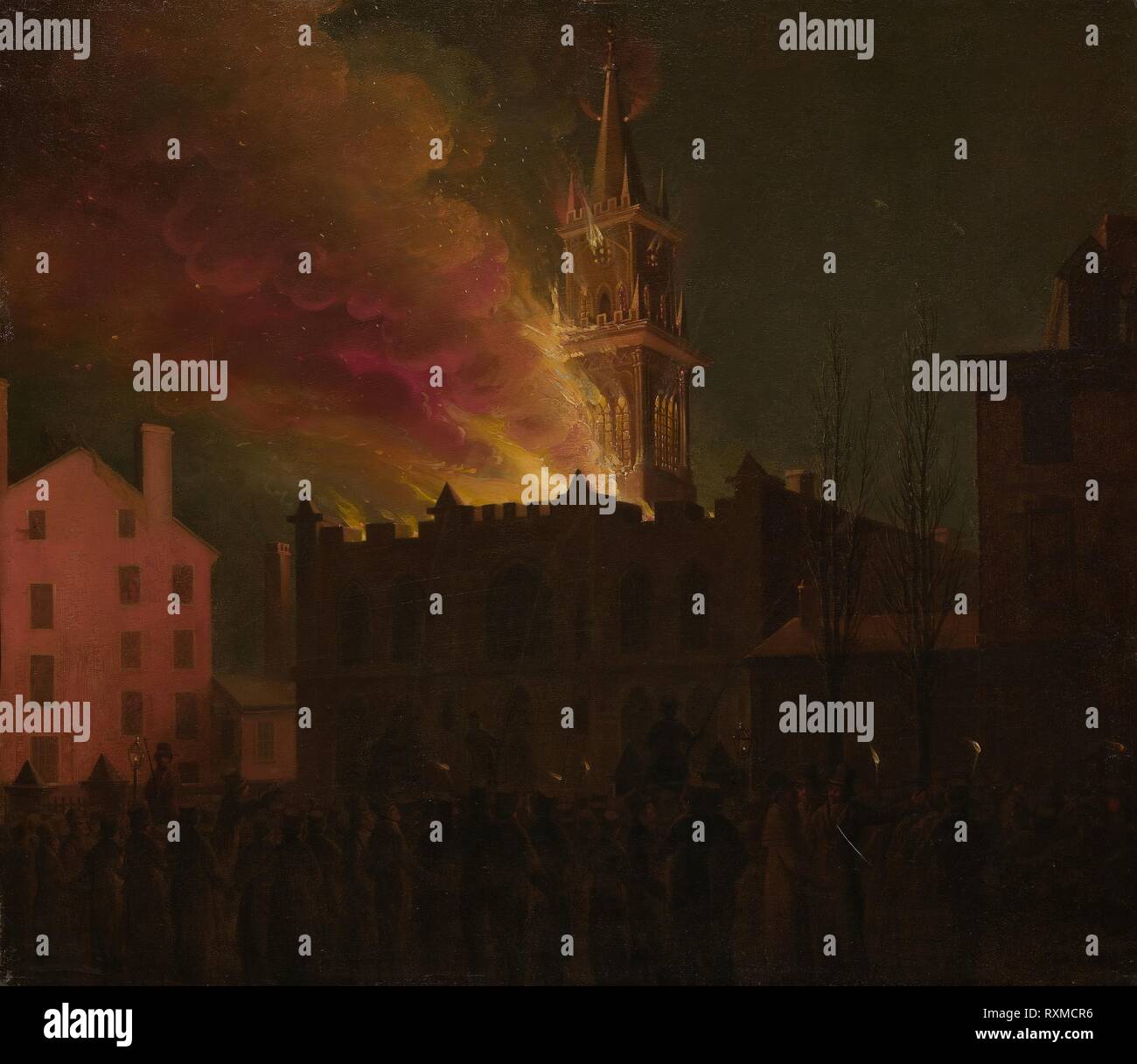 A La Calle Oleo Sobre Panel De Arte Imagenes De Stock A La Calle