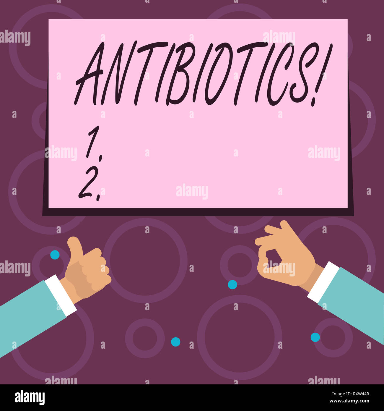 Escritura a mano conceptual mostrando los antibióticos. Concepto Significado  drogas antibacterianas desinfectante sanitario esterilización aséptica  Fotografía de stock - Alamy