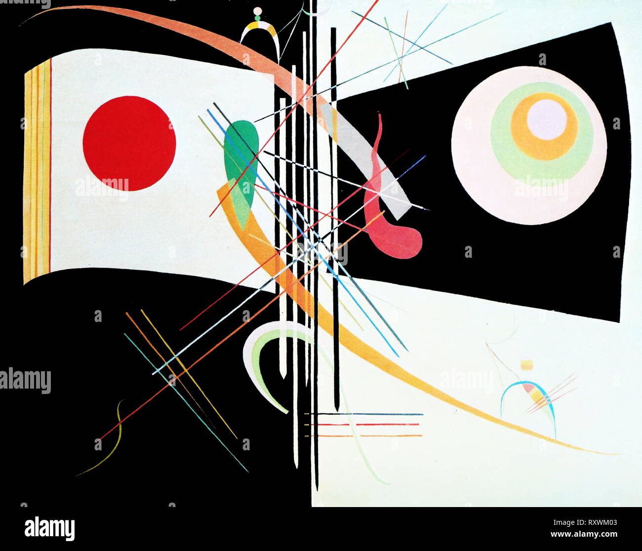 Dos...,etc.' aceite y arena sobre lienzo, 1937, Wassily Kandinsky (1866 -  1944), pintor ruso y teórico del arte. Kandinsky se acredita generalmente  como el pionero del arte abstracto Fotografía de stock - Alamy