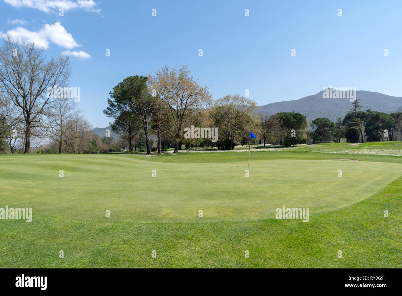 Campo de Golf de Garlenda, provincia de Savona, Liguria, Italia Foto de stock