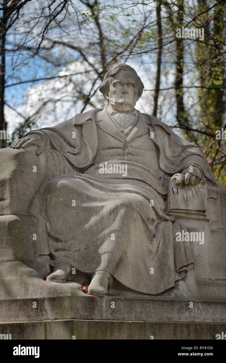 Richard-Wagner-Denkmal, Prinzregentenstrasse, Muenchen, Bayern, Deutschland Foto de stock