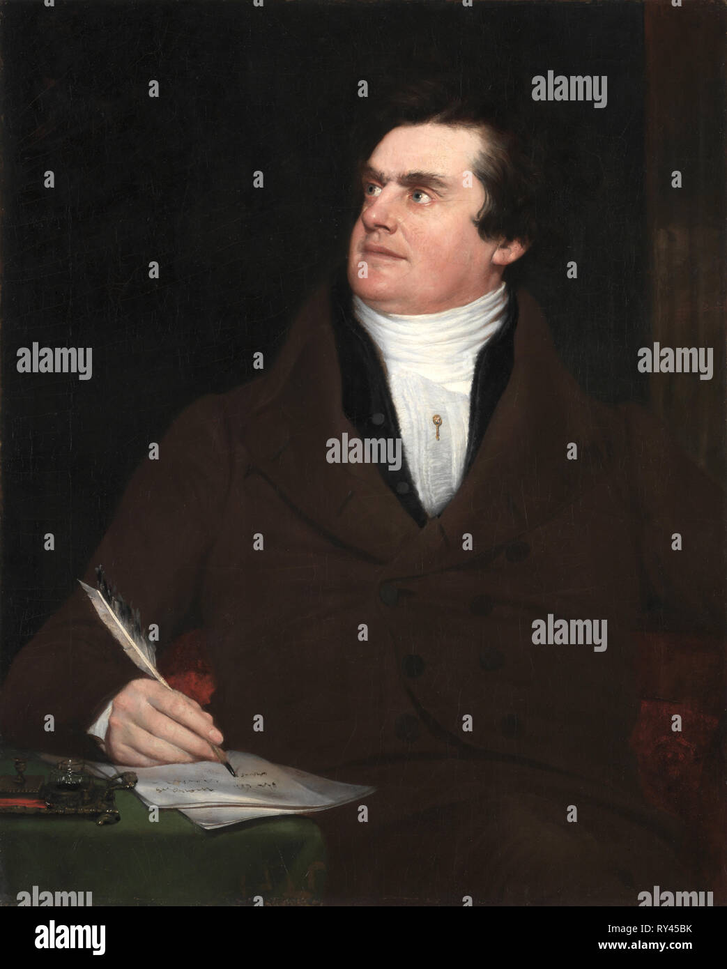 El Coronel William Leete Stone, 1839). Página de Guillermo (Americano, 1811-1885). Óleo sobre lienzo, sin enmarcar: 91,4 x 73,6 cm (36 x 29 Foto de stock