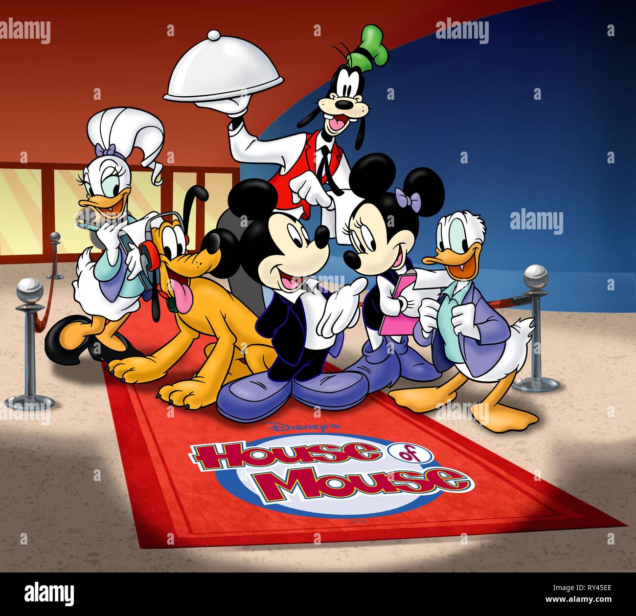 Pato Plutón,MOUSE,Goofy,el ratón,Pato, CASA DE RATÓN, 2001 Foto de stock