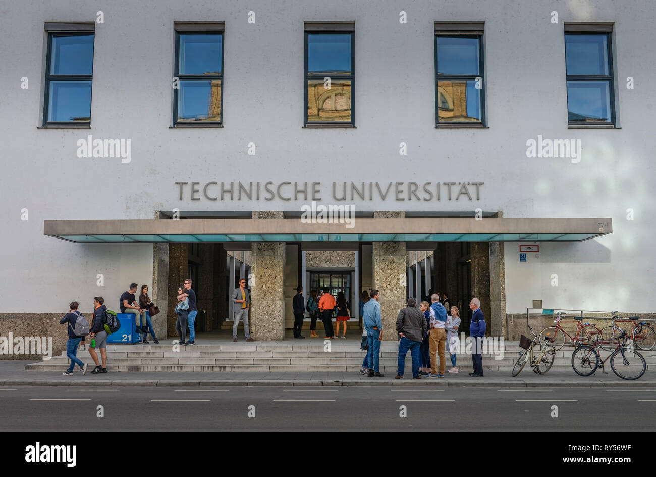 Technische Universitaet, Hauptgebaeude, Arcisstrasse, Muenchen, Bayern, Deutschland Foto de stock