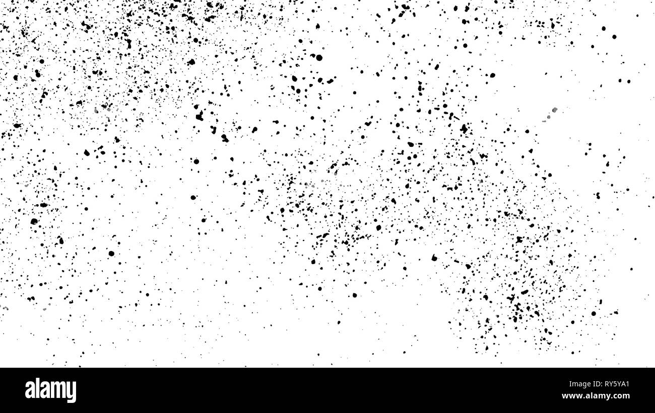 Negro de textura granulosa aislado sobre fondo blanco. Superposición de polvo. El ruido oscuro gránulos. Imagen generada digitalmente. Elementos de diseño vectorial, ilustración, Ilustración del Vector