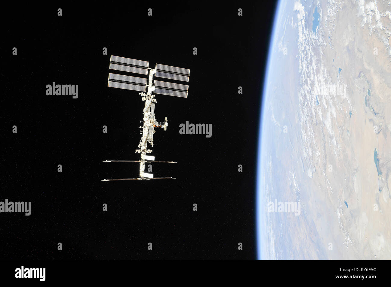 Estación Espacial Internacional Foto de stock