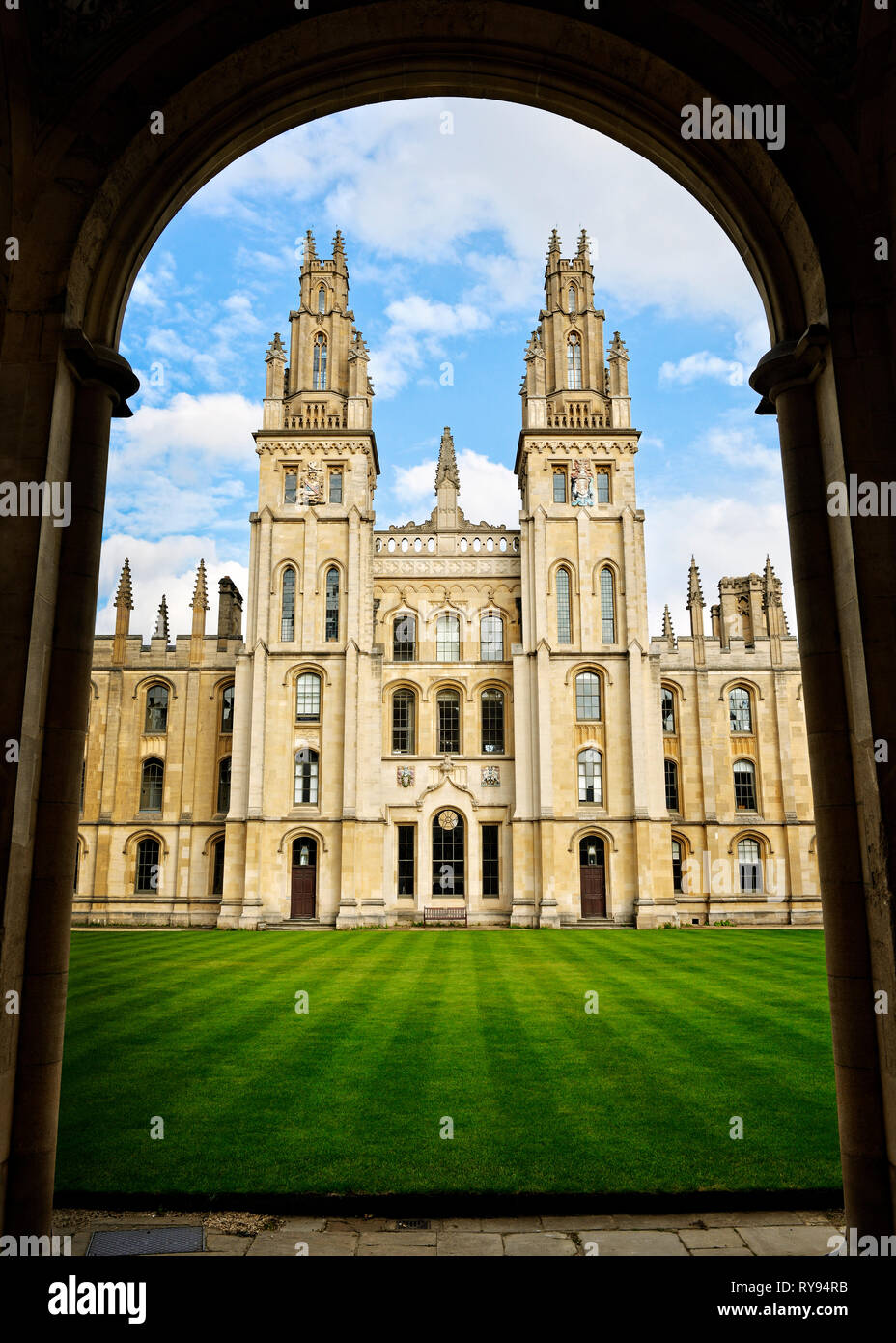 All Souls College, Oxford, Inglaterra, Reino Unido Foto de stock