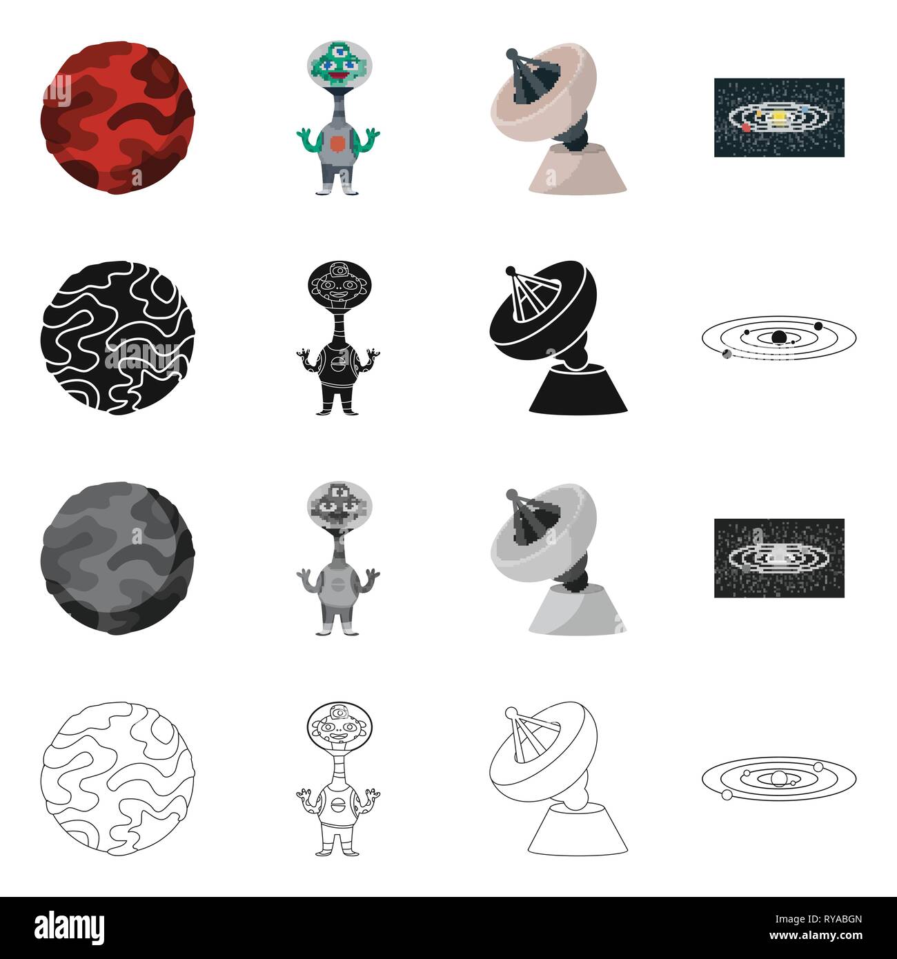 Planeta,alien,antena,constelación,marte,astronauta,satélite,star