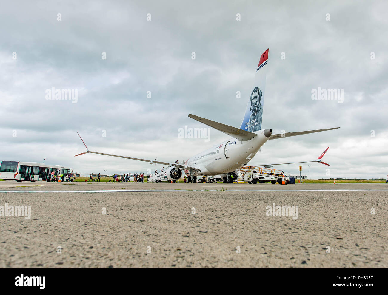 Norwegian Air Max 737-8 Foto de stock