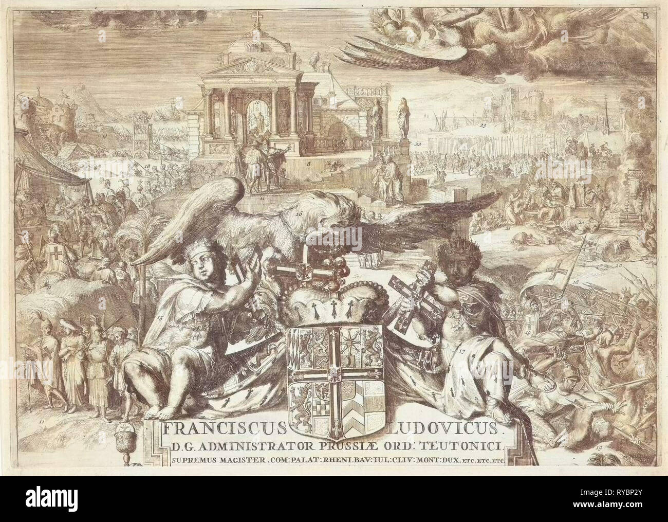 La historia y la labor de la Orden Teutónica, el escudo de armas del